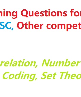 Reasoning for RRB, SSC, TA and other competitive exams