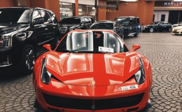 Luxurious automobile gallery