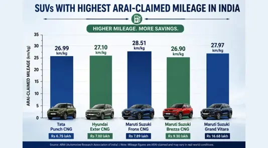 Top 5 Fuel-Efficient SUVs