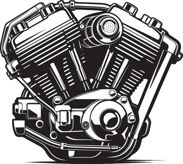 black-white-drawing-car-engine